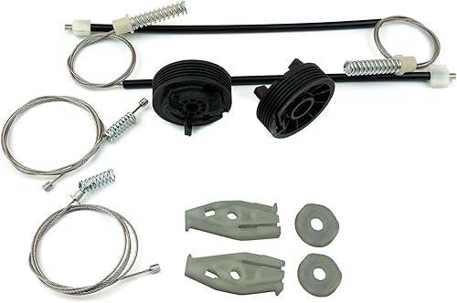 Miniatura 1 de Bross Auto Parts BWR912+BWR913 Window Regulator Repair Kit Rear Left Right 9636597380 9636597280 for Peugeot 206 CC Convertible Cabriolet