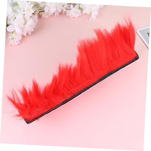 Miniatura 9 de CHILDWEET Decoración de Halloween, peluca de peine de gallo para niños, casco de motocicleta rojo, peluca punk, pelucas femeninas, accesorios de