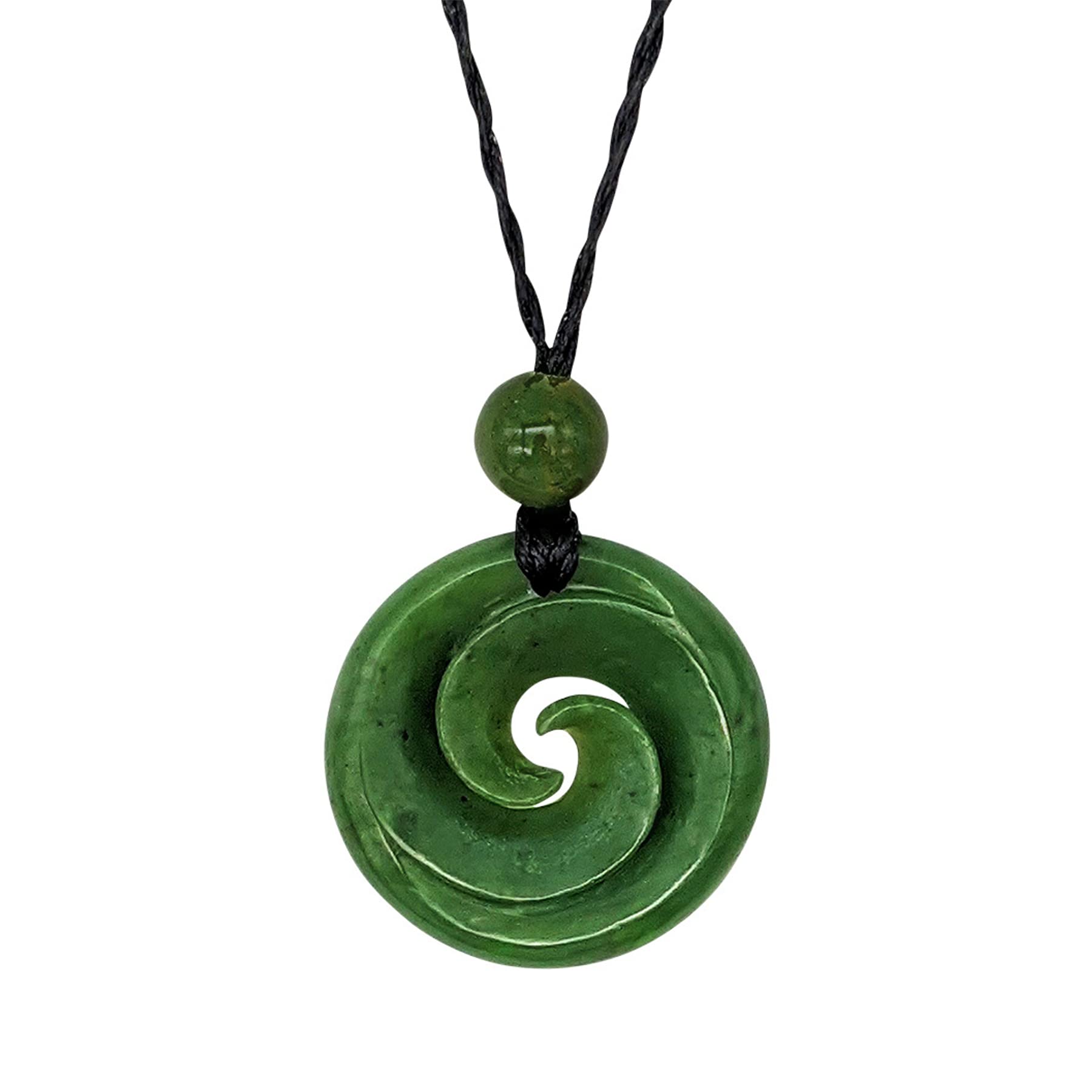 81STGENERATION COLLANA PENDENTE Giada Nefrite Pietra Verde Cuore d'Amore Maori EUR 134,19 - IT