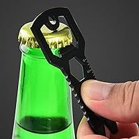 Vista 7 de Herramienta multiherramienta para acampar al aire libre con llave extractora de uñas, duradera para picnic