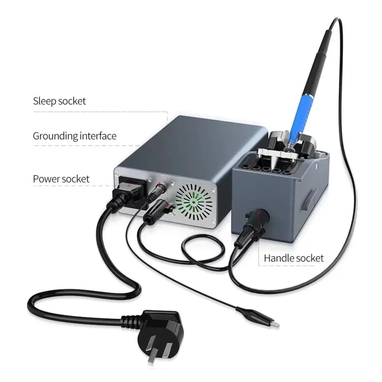 Stazione di saldatura, Stazione di saldatura intelligente T3A, supporta T12 T245 T210 T115 gestisce lo strumento riparazione PCB portatile