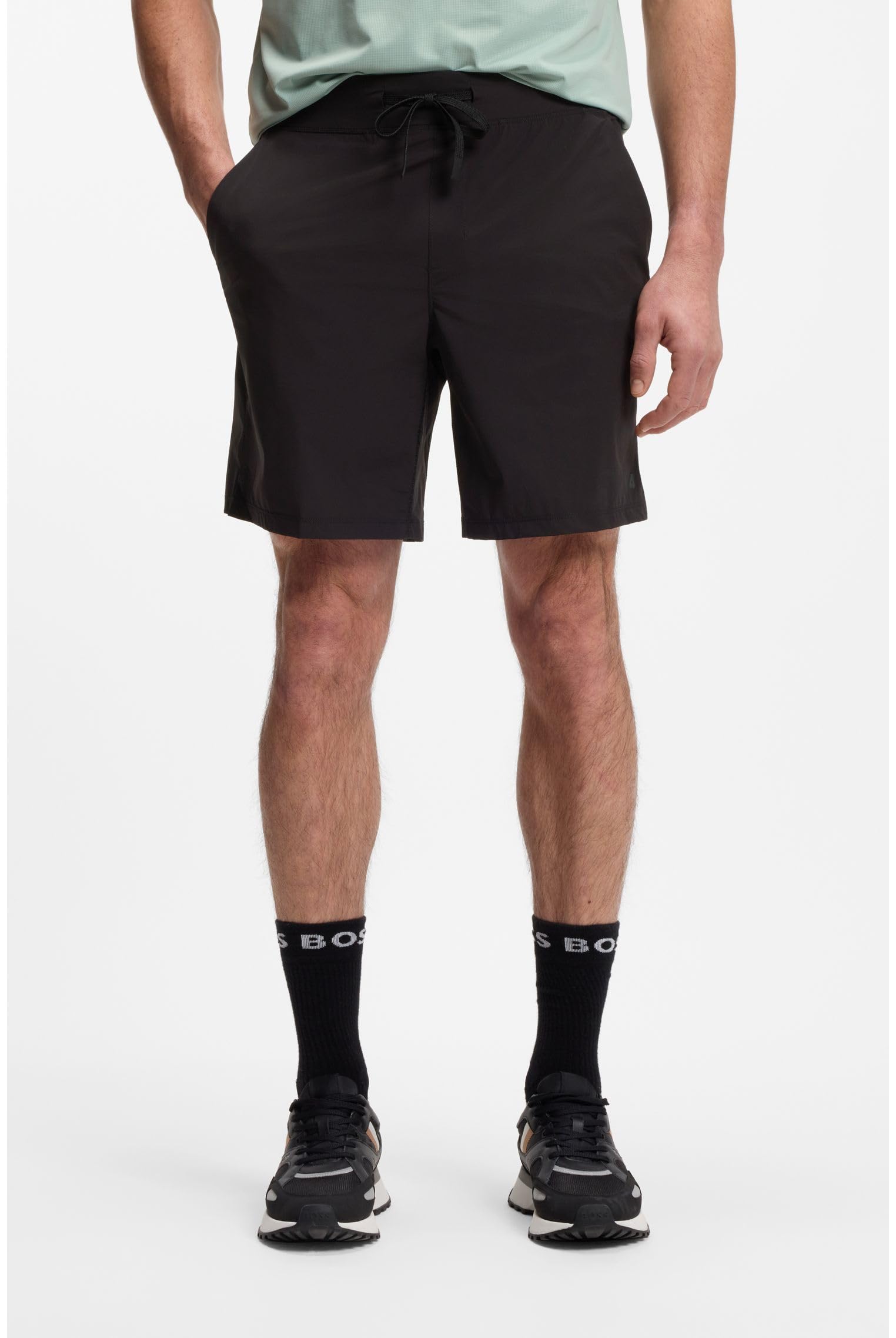 BOSS Sportive Shorts Mit Vier-Wege-Stretch Und Wasserabweisendem Finish
