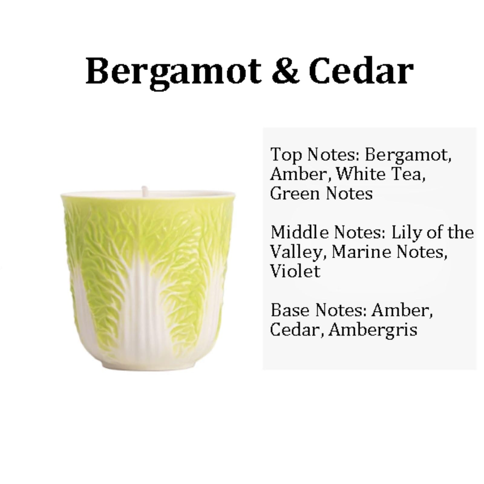 Exquisito Velas de cerámica, velas en tarro, vela de aromaterapia moderna, combustión limpia de larga duración for vacaciones en casa, relajación y Spa meloso(Bergamot Cedarwood)