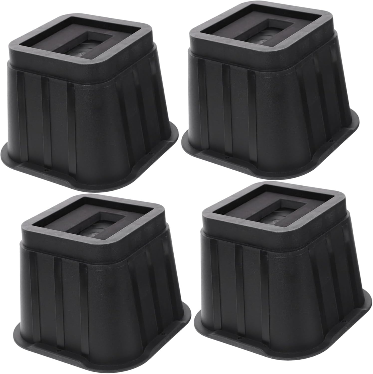 PRETYZOOM 4sets Solid Wheel Mats Nonslip Floor Protectors for Furniture Legs Chairs