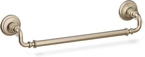 Miniatura 3 de KOHLER K-72567-SN Artifacts - Toallero (18 pulgadas), níquel pulido vibrante Níquel pulido vibrante,Oil Rubbed Bronze,Latón cepillado