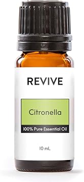 Citronella Essential Oil by Revive Essential Oils - 100% Pure Therapeutic Grade, for Diffuser, Humidifier, Massage, Aromatherapy, Skin & Hair Care