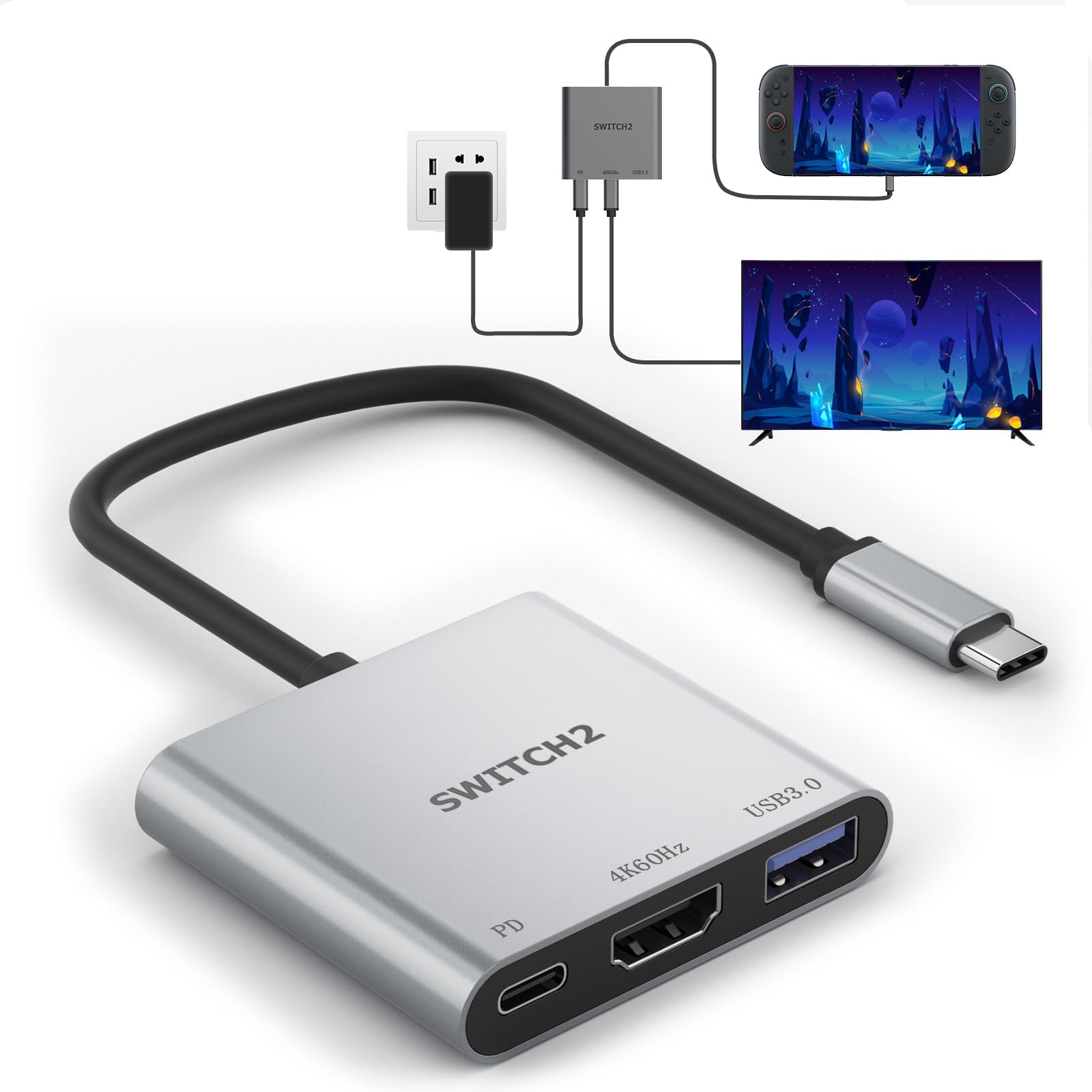 Amazon.co.jp: Switch 2ドック [V22.0.0対応] スイッチ 2 ドックHDMI
