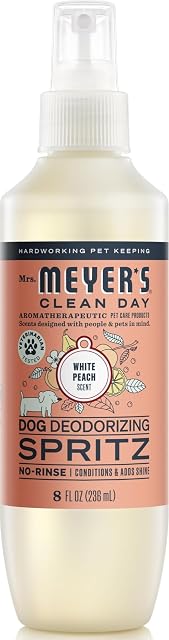 MRS. MEYER'S Clean Day spray désodorisant pour chien, pêche blanche, 8 oz