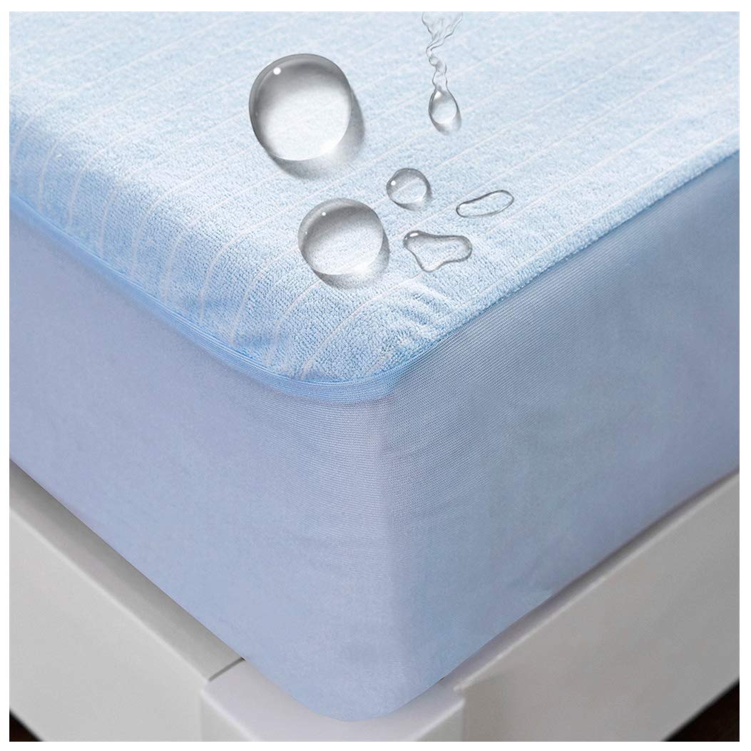 Wysokiej jakości bawełniany pokrowiec na materac frotte, 100% wodoodporny, ochraniacz na materac, odporny na pluskwy, roztocza, pokrowiec na materac, 140 x 200 cm