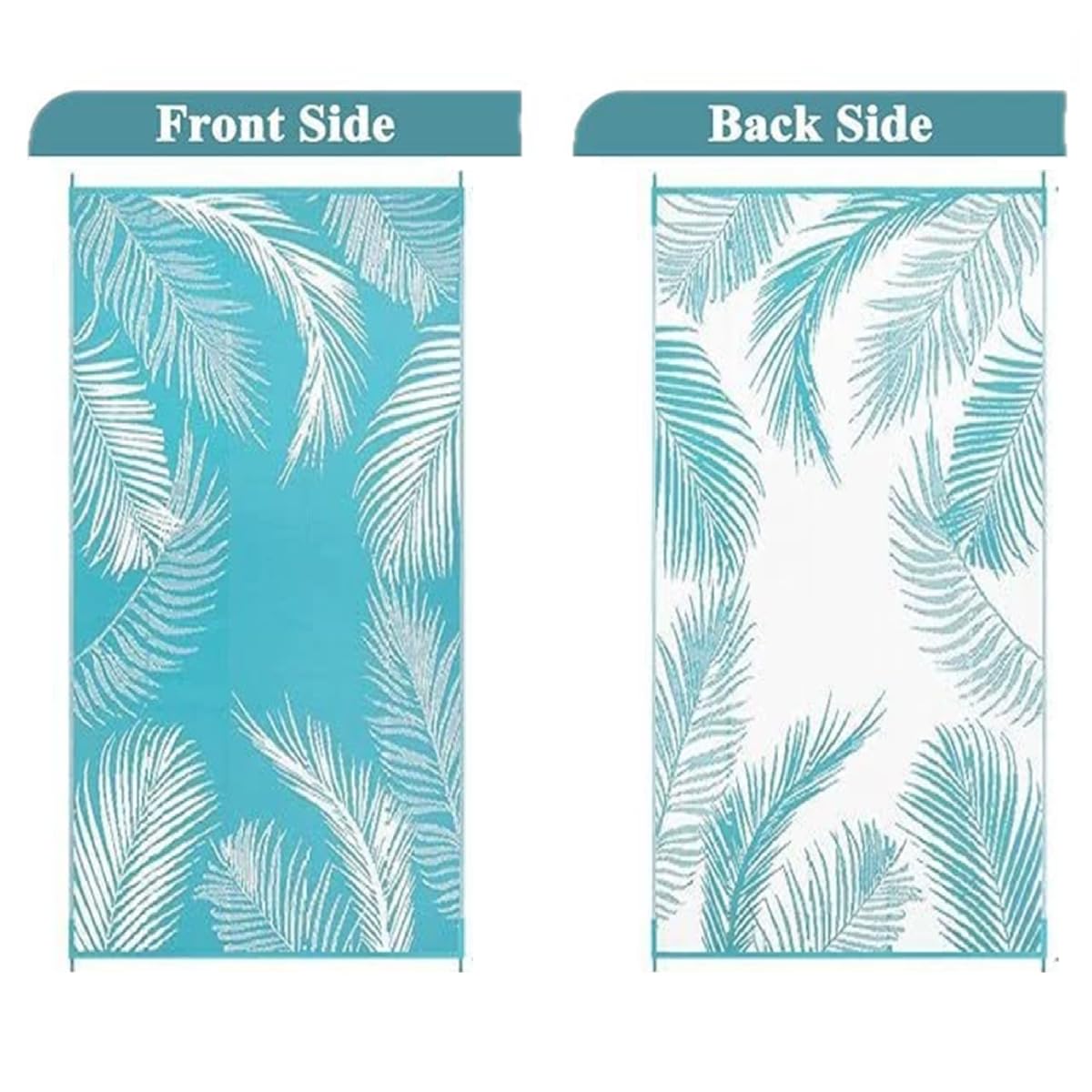 Tappeto Esterno Impermeabile Reversibile, Stuoia da Giardino in Paglia di Plastica, per Terrazzo Balcone Campeggio RV Picnic Spiaggia Giardino [120X180cm]