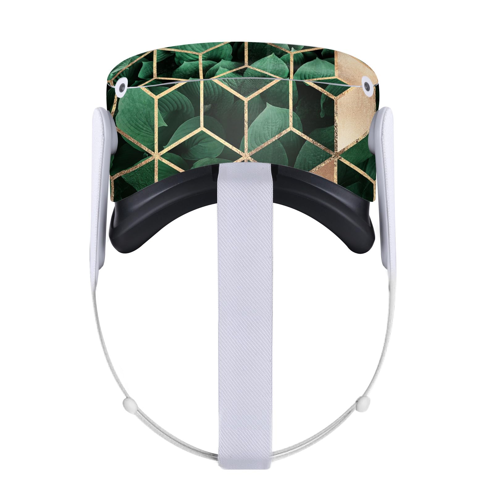 Head Case Designs Officially Licensed Elisabeth Fredriksson Leaves and Cubes Art Mix Vinyl Sticker Skin Decal Cover Compatible with Meta Quest 2