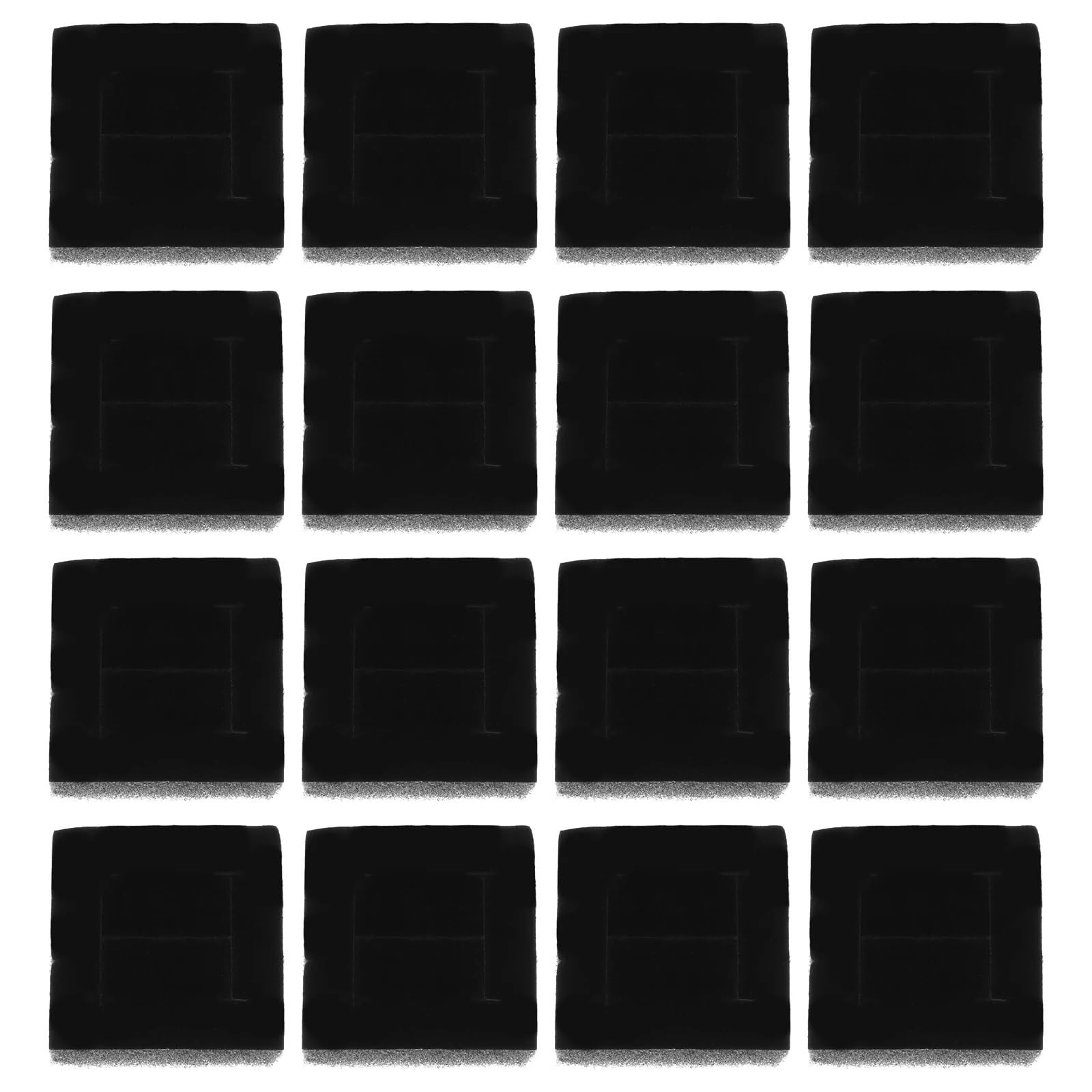 LSNNMU 20pcs Jewelry Box Sponge Insert Earrings Ring Display Mat Organizer Showcase Tray For Jewelry(4.20X4.20X1.50CM)