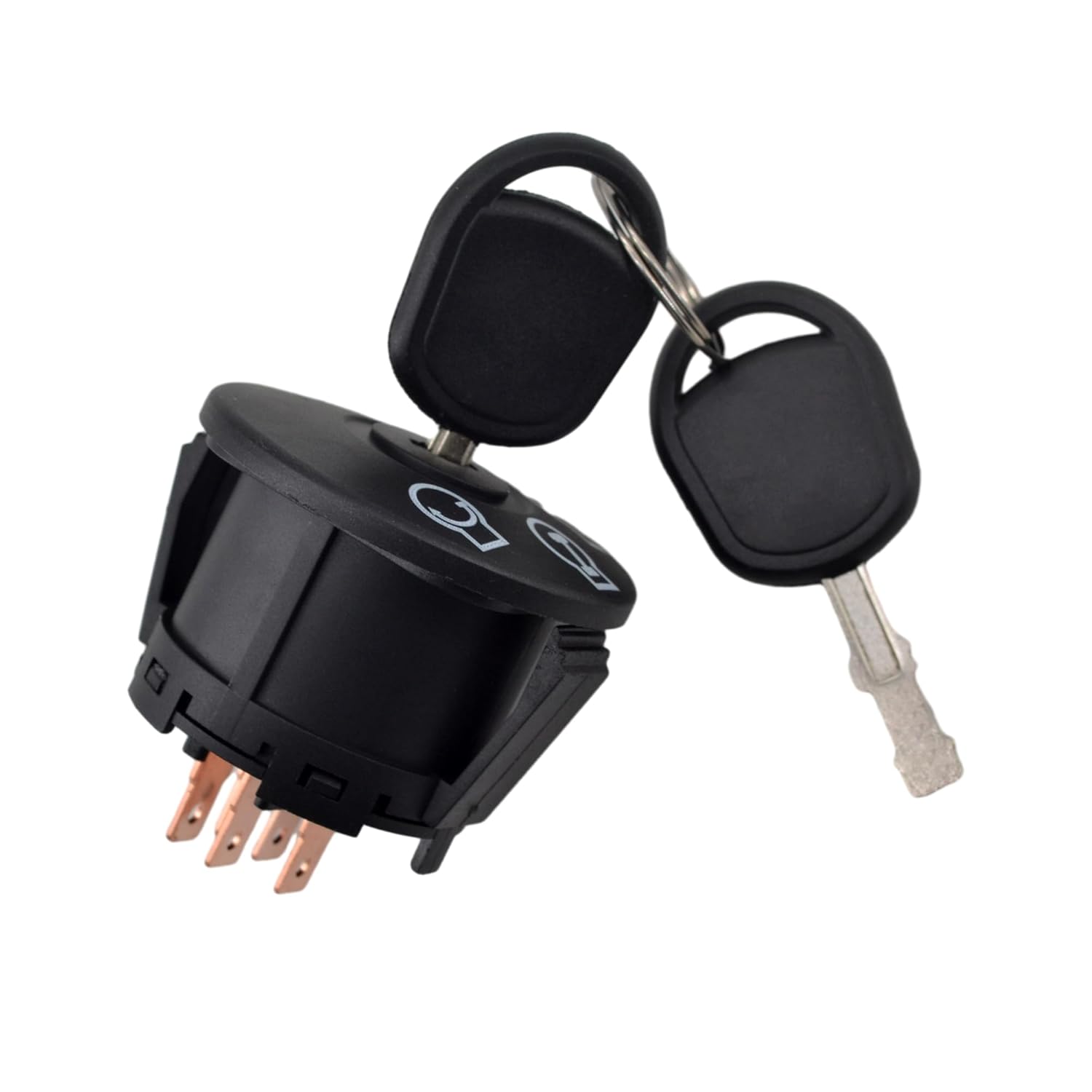 BUYMACHINERYPARTS 077-8076-00 Ignition Switch Compatible with Bad Boy Mowers Pup ZT Lightning MZ AOS CZT Outlaw Extreme Maverick BadBoy with 2 Keys