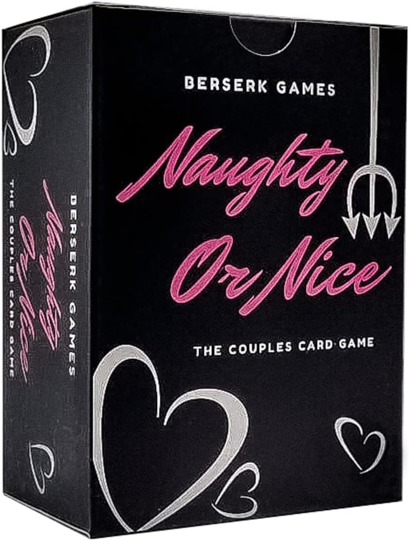 Naughty or Nice Couples Card Game - 100 Flirty Prompts & Daring Challenges, 4 Levels of Play | Fun Date Night Game & Romantic for Couples