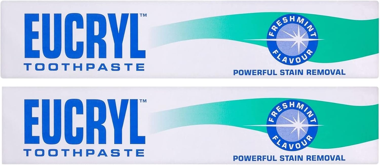 Eucryl smokers toothpaste freshmint 50ml powerful stain removal (shipping inclusive) Pack of 2