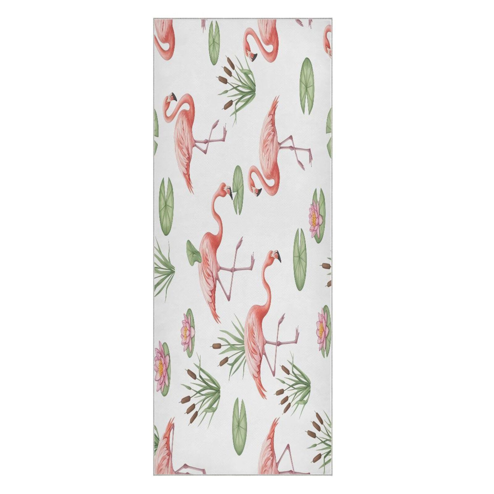 BURSTDDY Flamingo Hot Yoga Towel Absorbent Non Slip Yoga Mat Towel