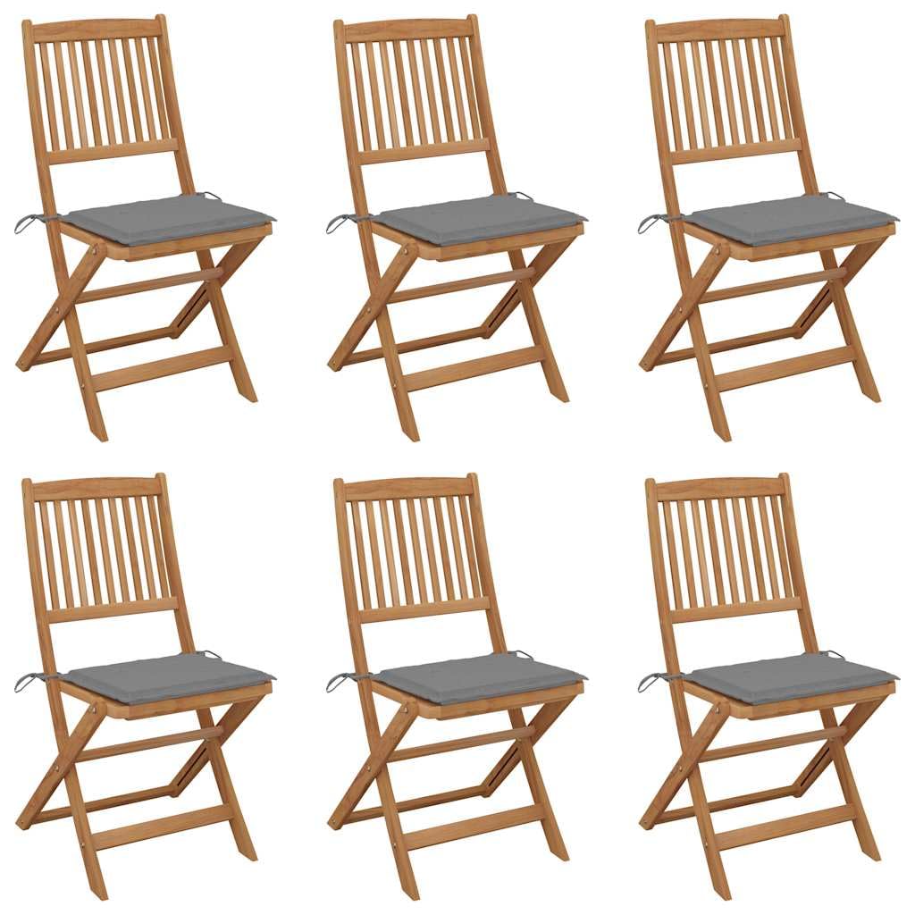 Chaise de jardin pliable en bois d'acacia pour des déjeuners conviviaux au balcon
