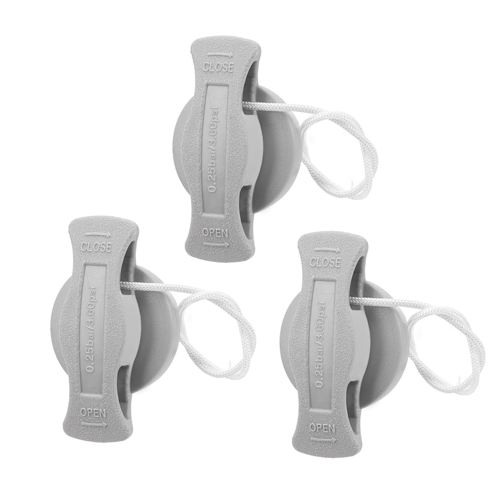 POENVFPO 3Pcs Inflatable Boat Air Valve Plug, Kayak Raft Spiral Air Plugs Replacement for Rubber Dinghy Raft Kayak Pool Boat Airbeds