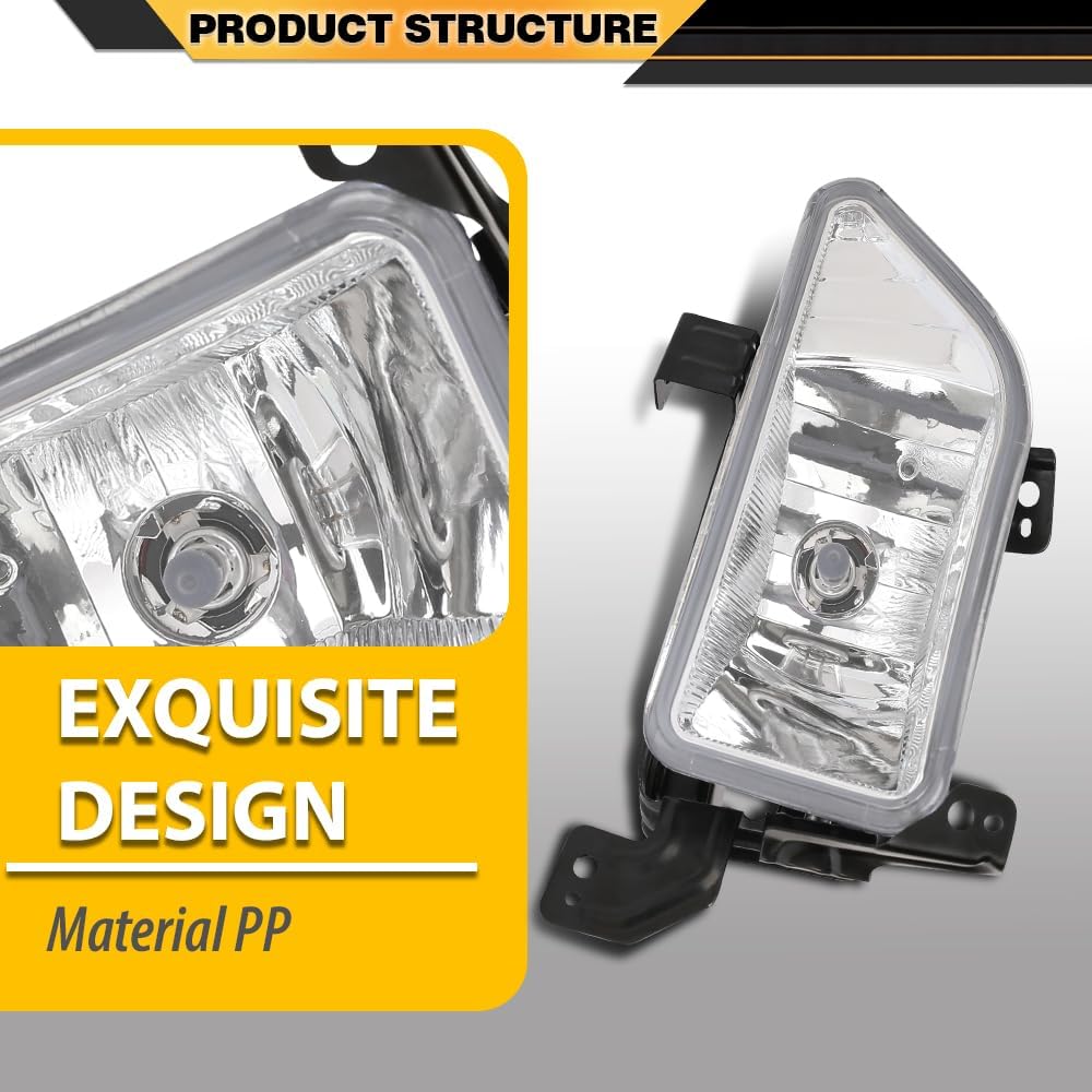 Pair Fog Lights Bumper Driving Lamps Left+Right Fit Honda Pilot 2006 2007 2008 33951S9VA11, 33901S9VA11 White