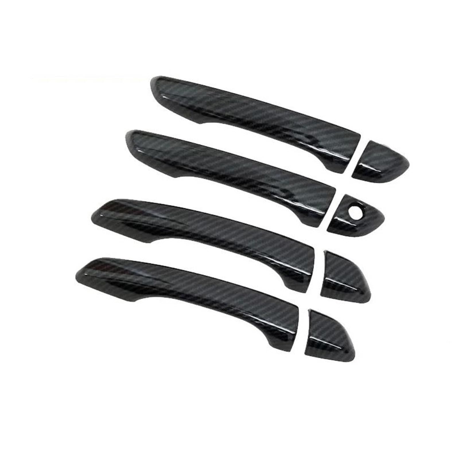Piwine Carbon Fiber Lhd Car Chrome Doors Handle Exterior Anti-Scratch For Opel For Mokka For Vauxhall For Mk2 2021 2022 2023(Carbon Fiber)