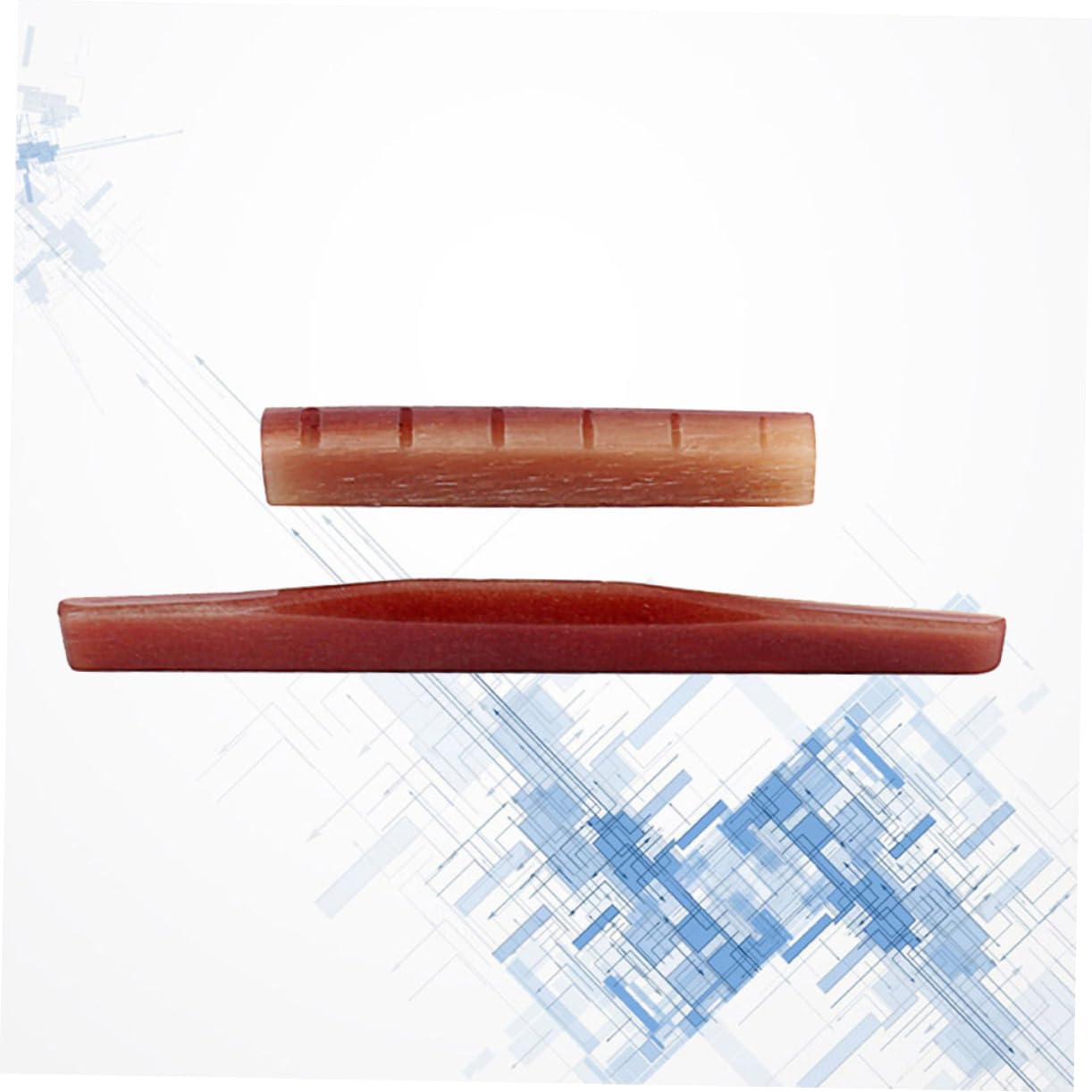 BESPORTBLE 2pcs Guitar Pillow Nut Acoustic Files Saddles Input Gl903 Bone Guitar Bridge Saddle Guitar Accessory Red
