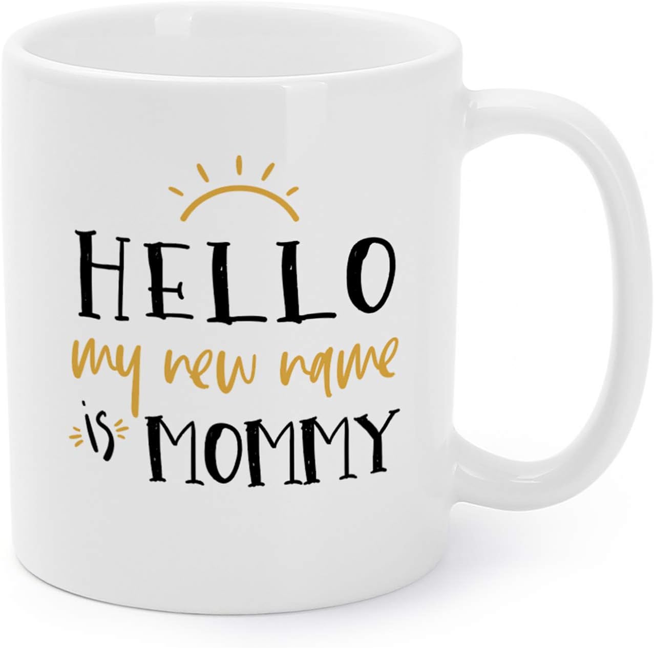 Baby Shower Gifts Coffee Mugs Mother's Day Birthday Presents For Mom To Be My New Name Is Mommy Tea Cups 11 Oz