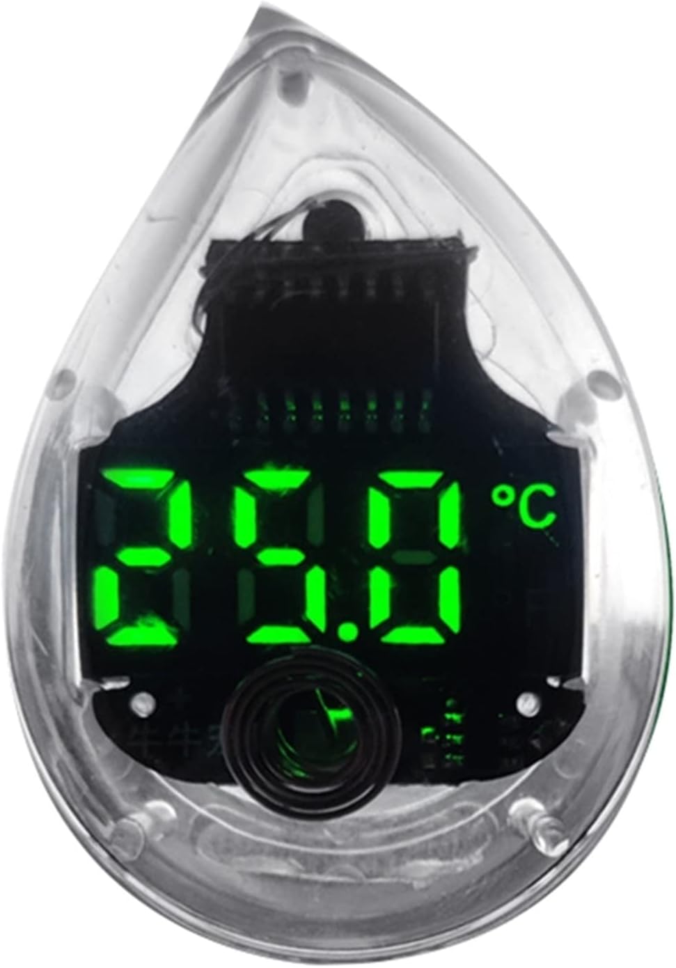 Aquarium Thermometer Digital Fish for Tank Thermometers LED for Touch Screen Adhere Out of The for Tank Temperatur(Black) (D 4.5 * 1.5cm)