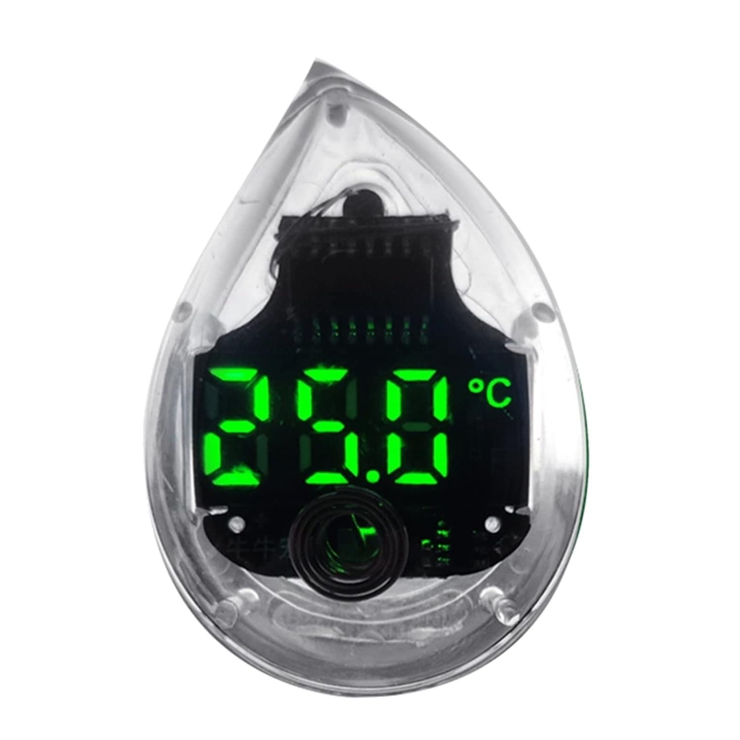 Aquarium Thermometer Digital Fish for Tank Thermometers LED for Touch Screen Adhere Out of The for Temperatur(Black)