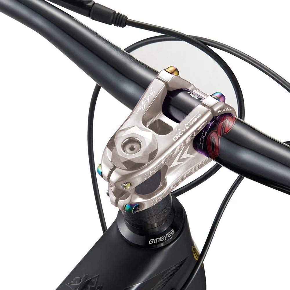 MiOYOOW Ahrrad adapter wysokości kierownicy ze stopu aluminium, 31,8 mm, przedłużenie kierownicy do roweru górskiego, przedłużenie kierownicy Riser Sport na świeżym powietrzu akcesoria do jazdy na rowerze
