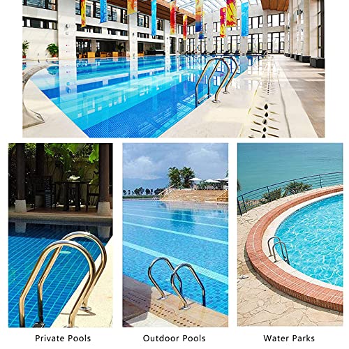 Baranda para piscina de acero inoxidable 2 peldaños miniatura 6