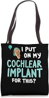 Cochlear Implant Heairing Aid Sound Device Tote Bag