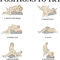 Vista 2 de Almohada para Parejas para Intimidad y Apoyo - Cuña de Espuma Viscoelástica de 27° - Posición Perfecta al Instante - Soporte Lumbar y de Cuello