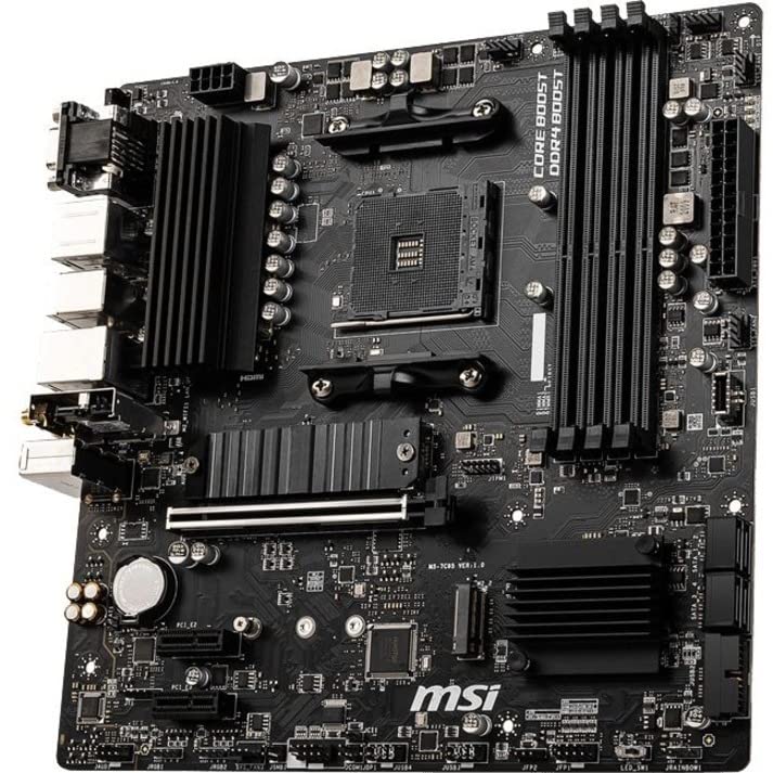 Image of MSI PRO B550M-VC WiFi ProSeries Motherboard (AMD Ryzen 5000 Series, AM4, DDR4, PCIe 4.0, SATA 6Gb /s, M.2, USB 3.2 Gen 2, HDMI /DP, Wi-Fi 6E, Bluetooth 5.2, mATX) 9.6 inch x 9.6 inch (Pack of 10)