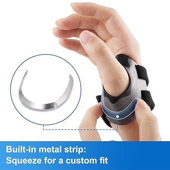 Velpeau CMC Thumb Arthritis Support Brace, Thumb Splint for Women & Men, M