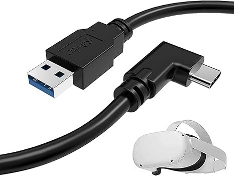 Amazon Co Jp For Oculus Quest 2オス オス日付コードvrリンクケーブル用ケーブル16フィート 5m ヘッドセットケーブルの交換高速データ転送および高速充電usb C 3 2 Gen1ケーブル パソコン 周辺機器
