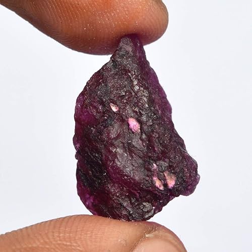 Miniatura 4 de GEMHUB Rubí crudo natural 17.50 Ct. piedra sin cortar certificada para el volteo, Gema, africano - rubí rojo
