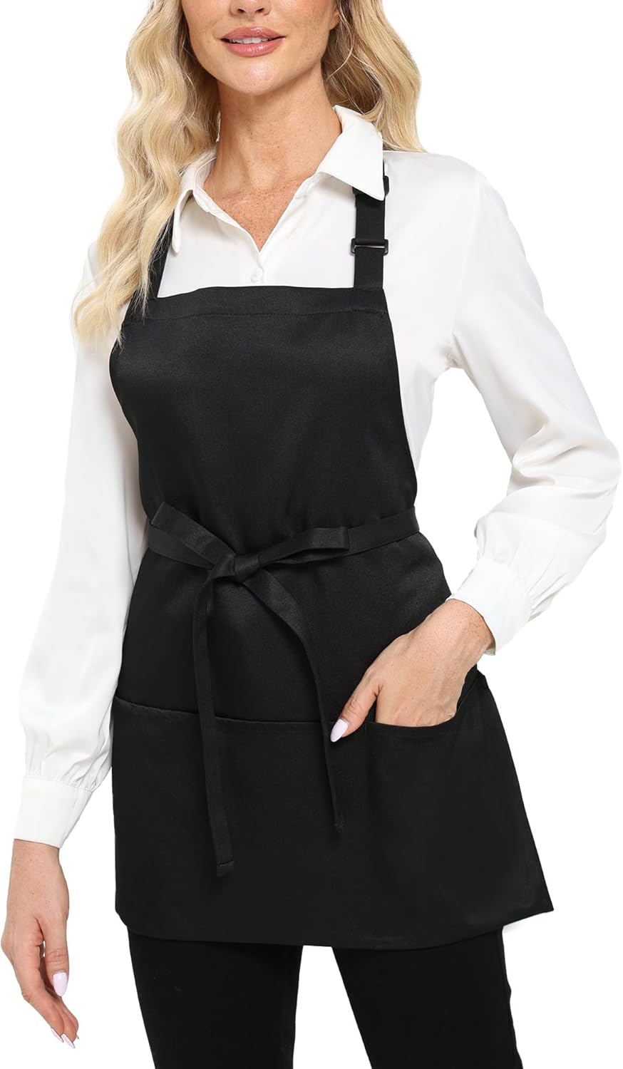 Argstar Unisex Adjustable Three Pocket Apron-Chef Kitchen Cooking，Restaurant Server