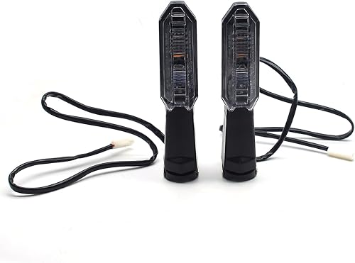 Miniatura 5 de MZS Luces intermitentes para motocicleta, lámpara LED ámbar indicadores delanteros y traseros compatibles con Z125 Z400 Z650 Z900 Z1000 Z100SX