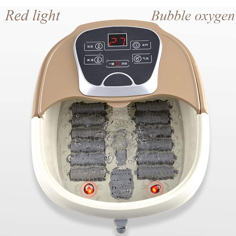 HMTE Massaggiatore Elettrico per pediluvio con Calore Massaggiatore motorizzato per pediluvi con Calore