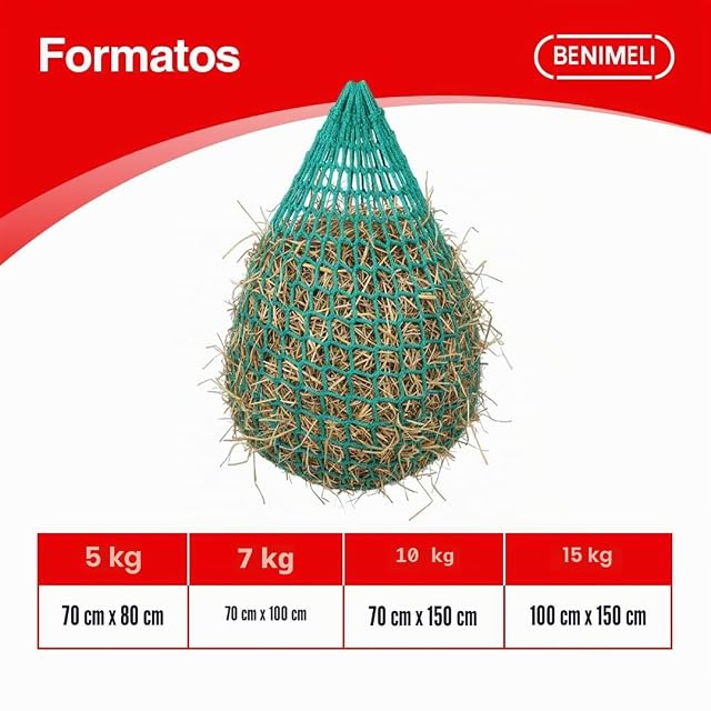 Foto 2 de 7 de Benimeli Red Caballos Heno - Comederos para Caballos Slow Feeding (5 Kg)