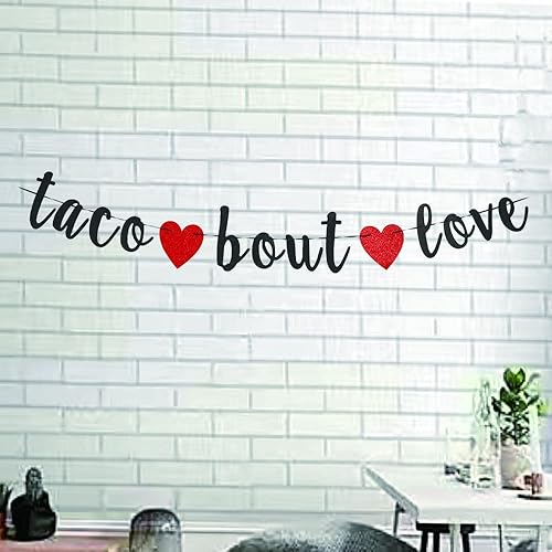 Miniatura 2 de Cartel de amor de Taco Bout - Cartel de aniversario de compromiso, boda, propuesta de galentinos, día de San Valentín, suministros de fiesta