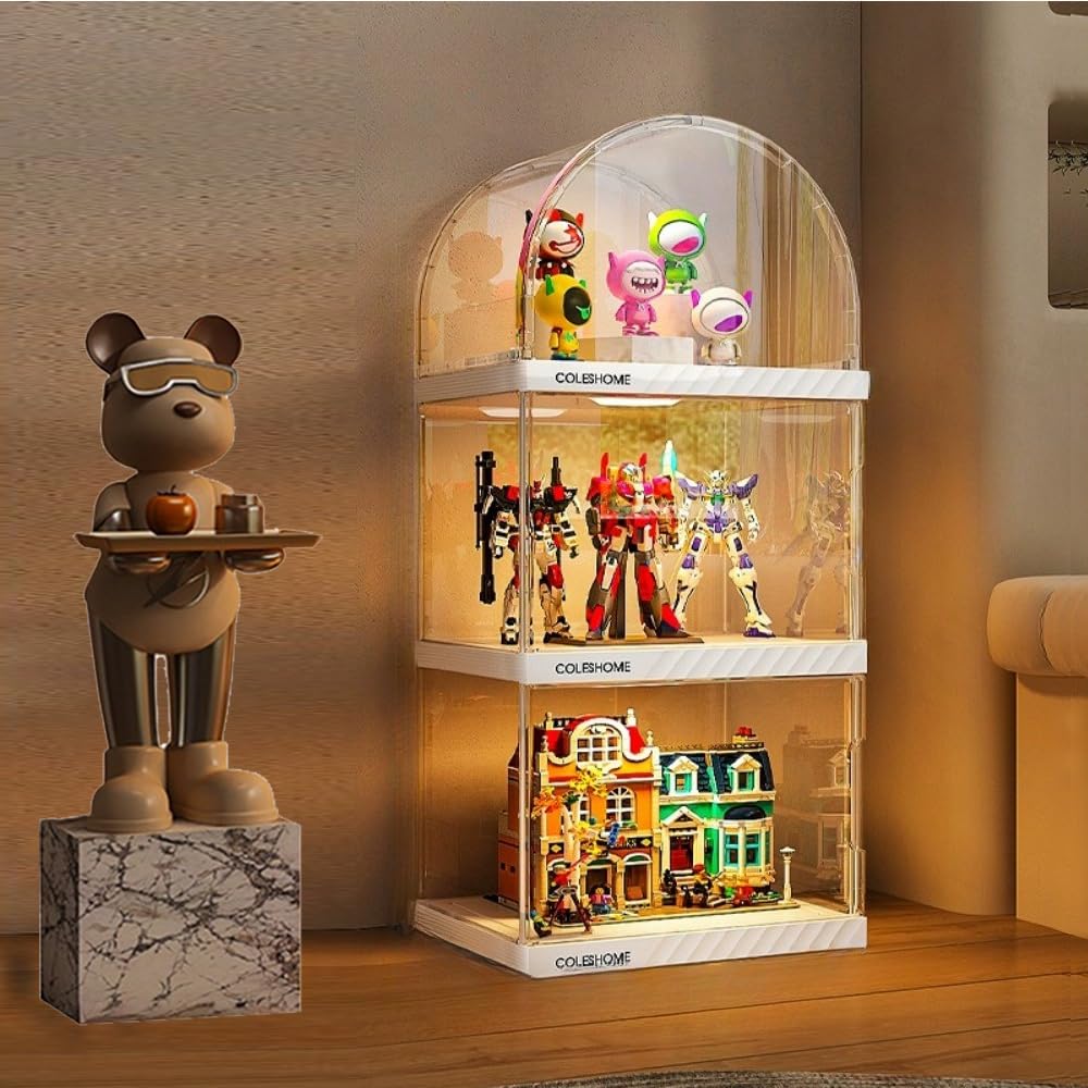 Amazon.co.jp: Kziazoi ディスプレイケース フィギュア 棚 アーチ型天