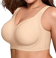 Vista 1 de Sujetadores para mujer, brasier con realce sin varillas, sin costuras, talla grande, para mujeres mayores
