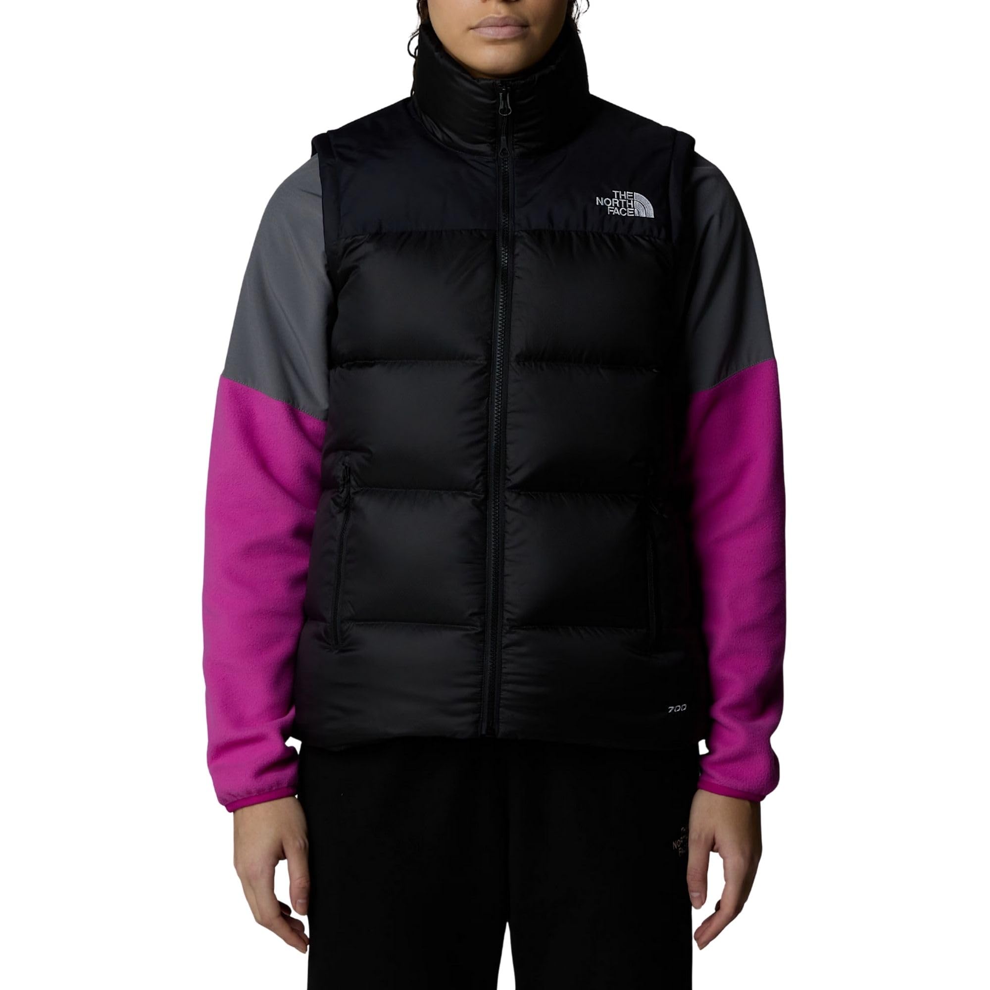 The North Face Women's Diablo Down Vest, Tnf Black Heather/Tnf Blk, L