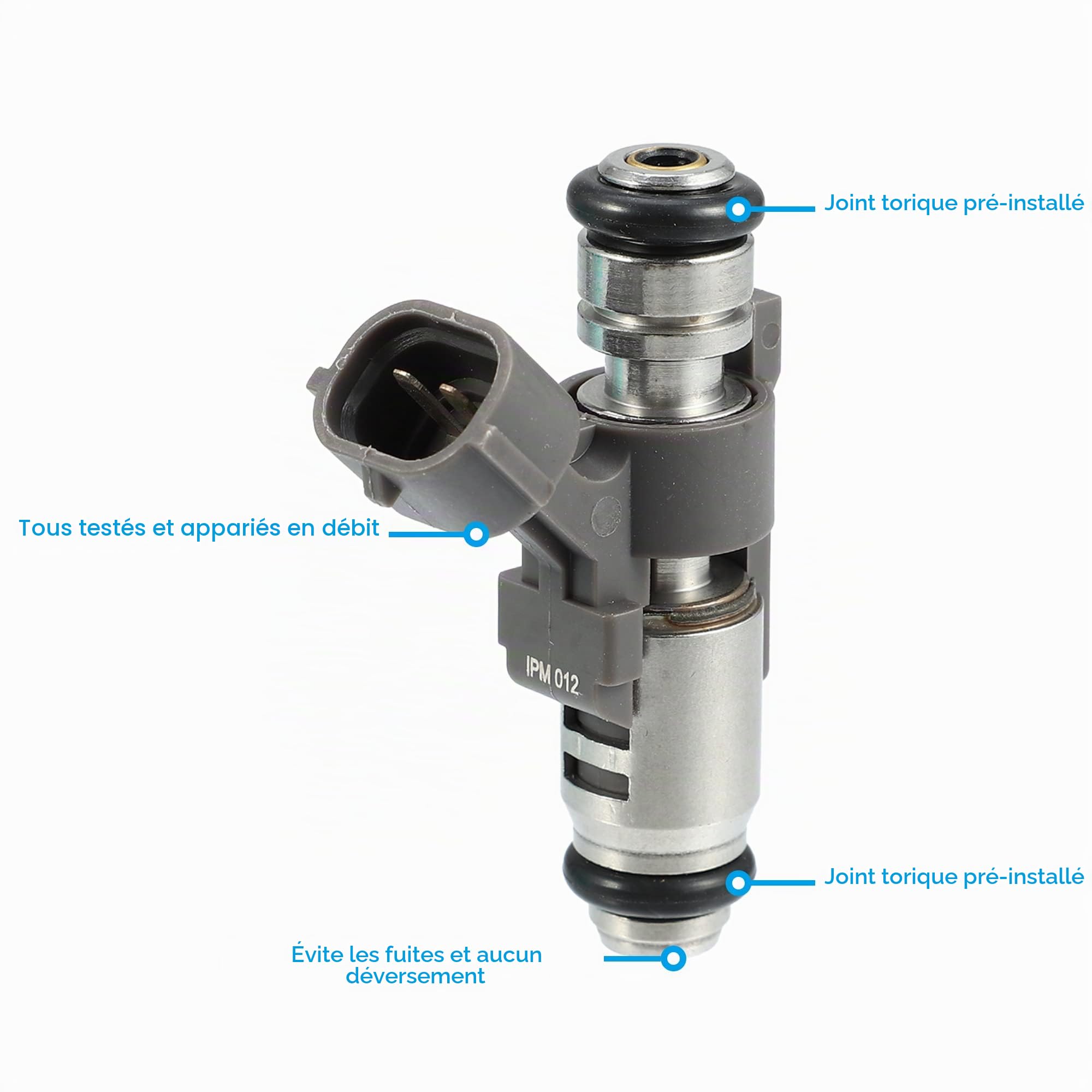 A ABSOPRO Lot De 4 Injecteurs De Carburant Pour Citroen C4 1.4 16V 04-11