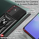 TheGiftKart Back Cover for Samsung Galaxy A37 5G Case | Armor Case with Sliding Camera Cover, Kickstand & Ring Holder | 360 Degree Protection Galaxy A37 5G Back Cover (PC & TPU, Black) gallery image