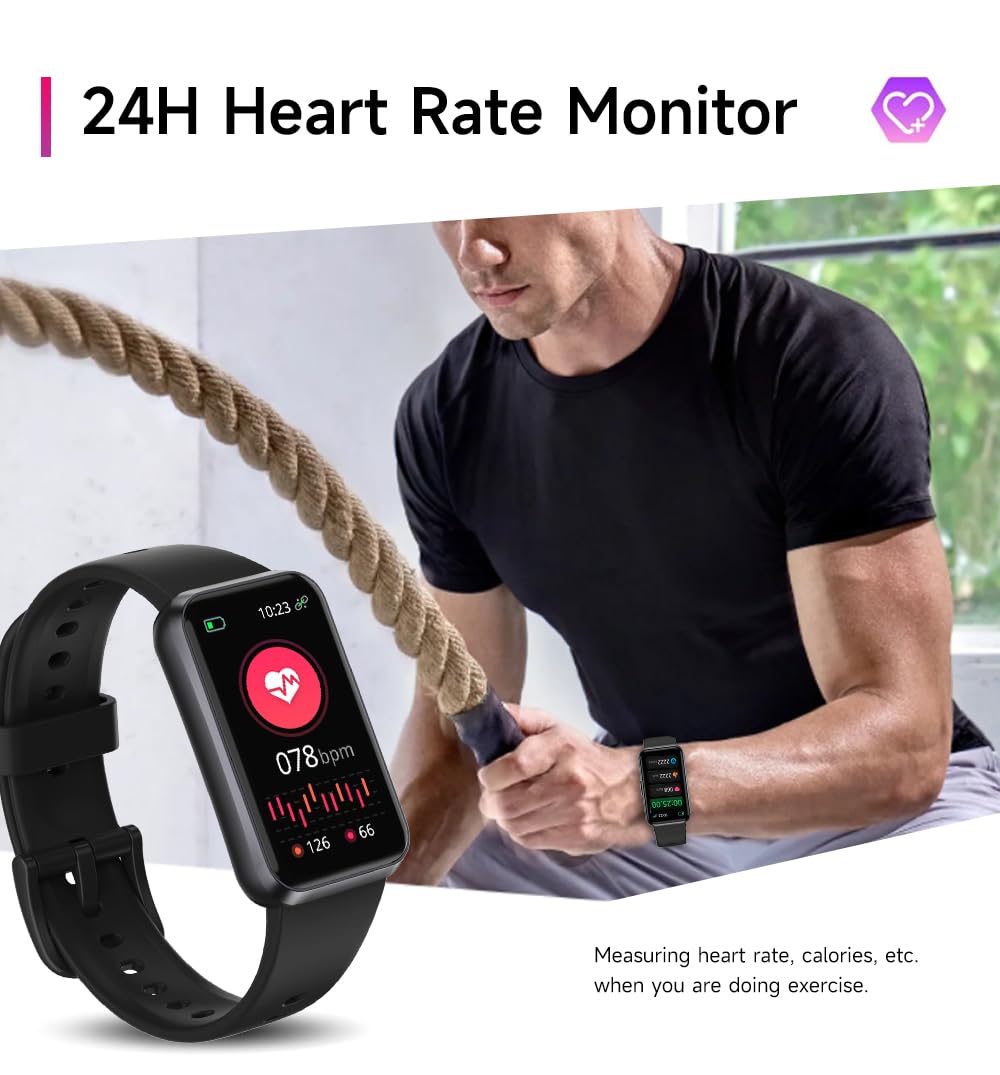 Fitness Tracker with 24/7 Health Monitoring,Heart Rate Sleep Blood Pressure Oxygen Monitor/Calorie Steps Counter Pedometer Activity Smart watchs/Notifications for Android/iOS