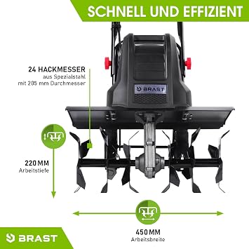 BRAST Electric Motor Hoe Many Models
