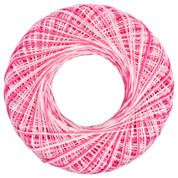 Image of Aunt Lydia Classic Shaded Pinks Crochet - 3 Pack of 300y /274m - Cotton - Gauge 10 - Crochet | Size 10 3-Ply 100% Mercerized Cotton Crochet Thread for Doilies, Lacework, Tablecloths, and Apparel, 300 yards