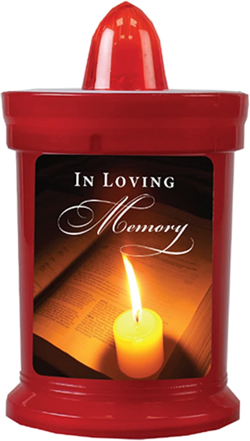 Memorial Battery Candle Light with Wording in Loving